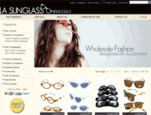 Tablet Screenshot of lasunglass.com